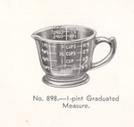 Crown Crystal Glass Co. Ltd. (Australia) measuring jug